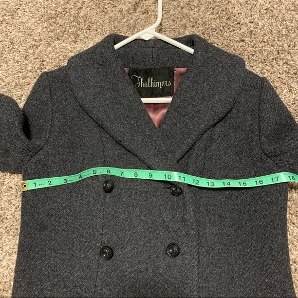 Thalhimers vintage fur charcoal gray coat - Picture 12 of 14
